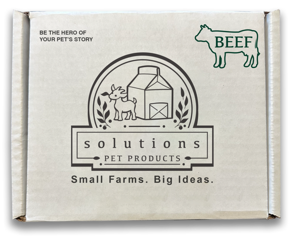 Solutions Pet Products Beef Recipe Frozen Pet Food for Dogs (3 LB)