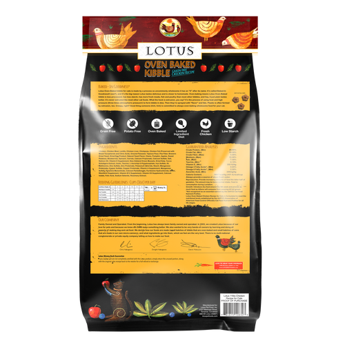 Lotus Grain Free Cat Kibble Chicken Recipe Dry Cat Food