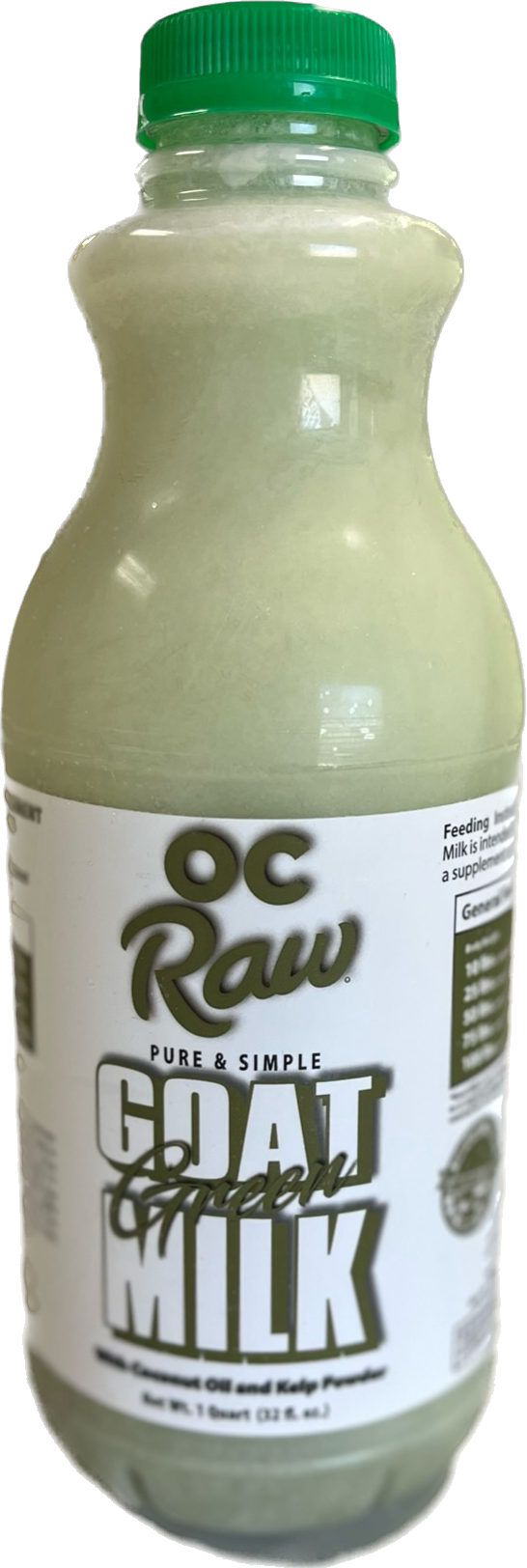 OC Raw Dog Frozen Green Goat Milk (32 oz)
