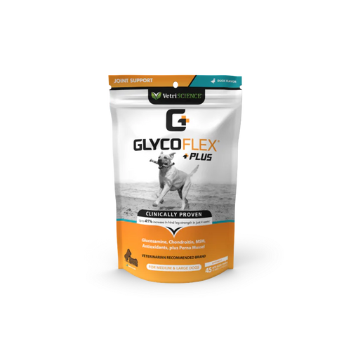 VetriScience GlycoFlex® Plus Hip & Joint Supplement for Dogs Chew Duck Flavor (45 Count)