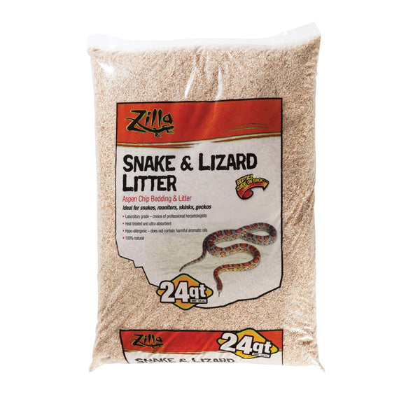 Zilla Snake & Lizard Litter (24 qt - 17.125 x 4.75 x 22.5