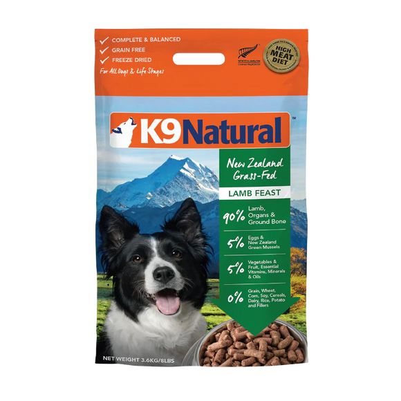 K9 Natural Lamb Feast Freeze-Dried Dog Food