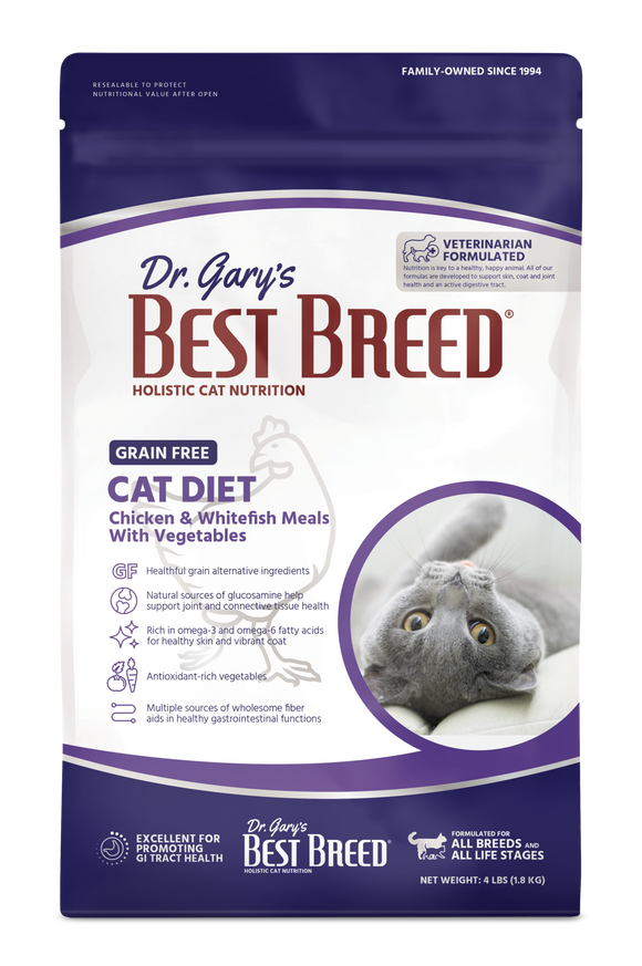 Dr. Gary's Best Breed Grain Free Cat Diet Chicken, Whitefish & Vegetables
