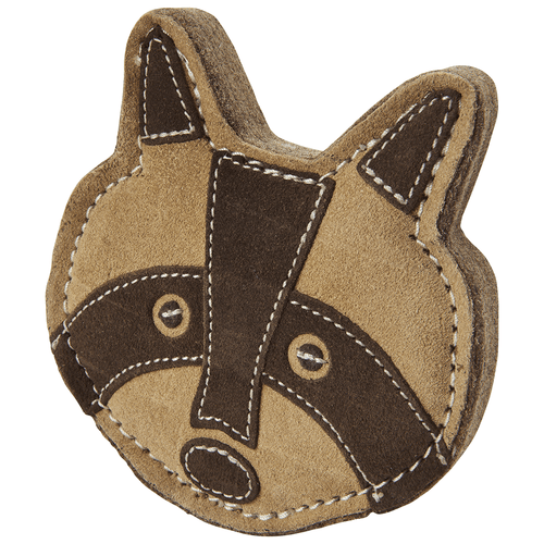 Ethical Pet Spot Dura-Fused Leather Chunky Raccoon Dog Toy