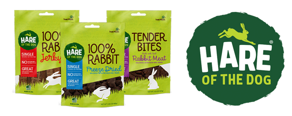 Hare of the Dog 100% Rabbit Freeze Dried Dog Treats (2.25 oz)
