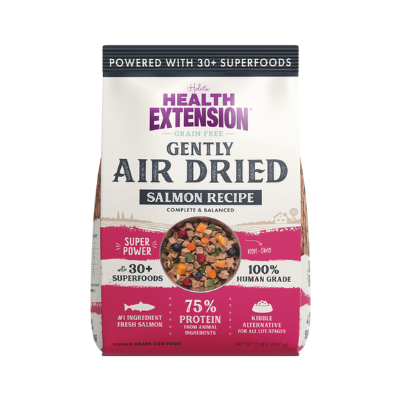 Health Extension Gently Air Dried Complete Salmon Recipe Dog Food (2 lb)