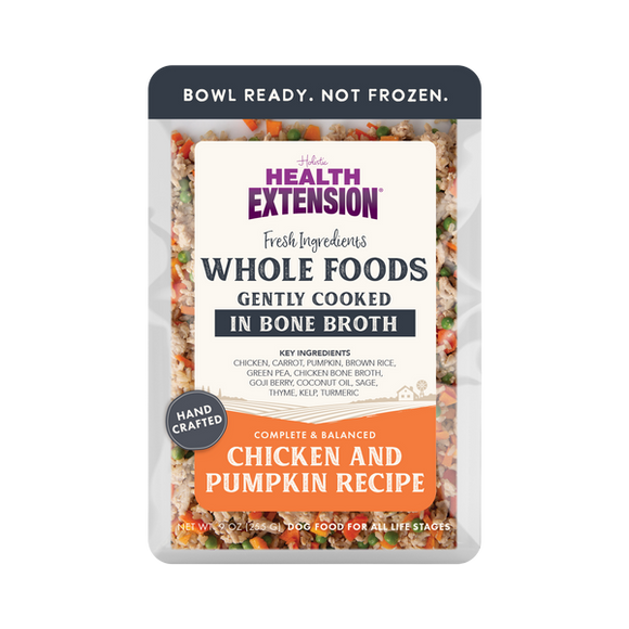 Health Extension Gently Cooked Chicken and Pumpkin Recipe for Dogs (9 oz Pouch)