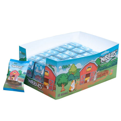 A & E Cages Nibbles Single Hay Chew Bites Display for Small Animal (5.9 x 4.7 x 3.9)