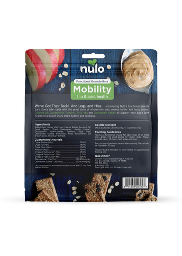 Nulo Mobility Hip & Joint Health Functional Granola Bars For Dogs