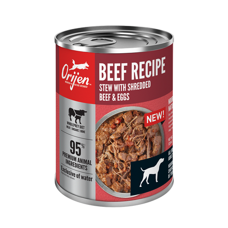 ORIJEN Beef Recipe Stew with Shredded Beef and Eggs Wet Dog Food