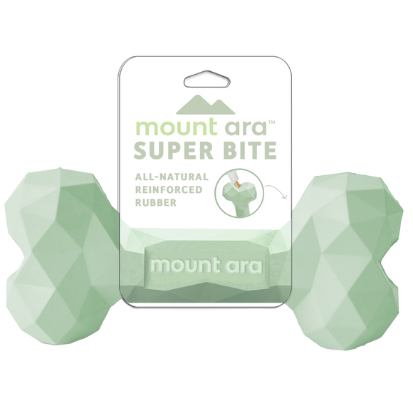 Mount Ara™ Superbite Rubber Bone Chew Dog Toy (Blue)