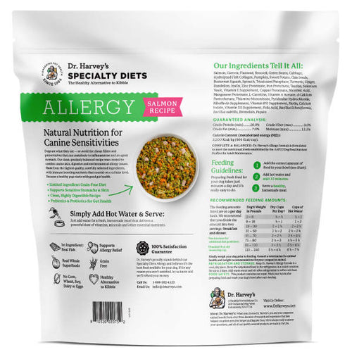 Dr. Harvey's Specialty Diet Allergy Salmon Recipe Natural Nutrition for Canine Sensitivities (5 lb)