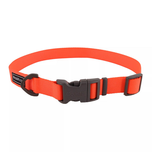 Coastal Pet Products Water & Woods Adjustable Dog Collar (1 x 18-26, Safety Orange)