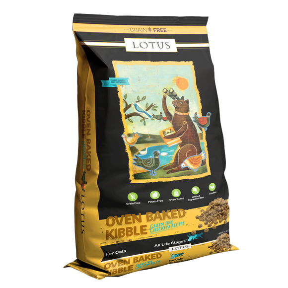 Lotus Grain Free Cat Kibble Chicken Recipe Dry Cat Food