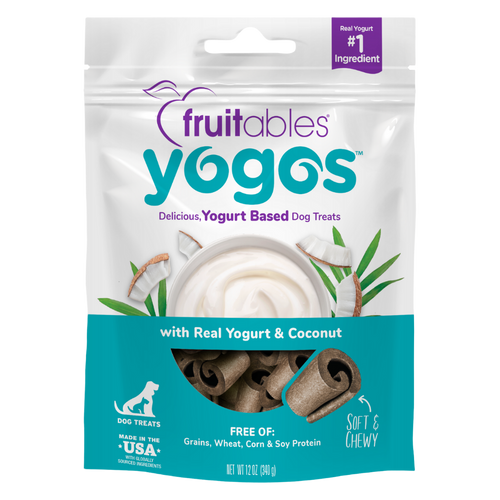 Fruitables Yogos Real Yogurt & Coconut Flavor Soft Dry Dog Treat