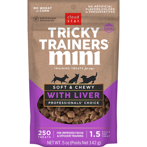 Cloud Star Tricky Trainers Mini Soft & Chewy with Liver Dog Treats