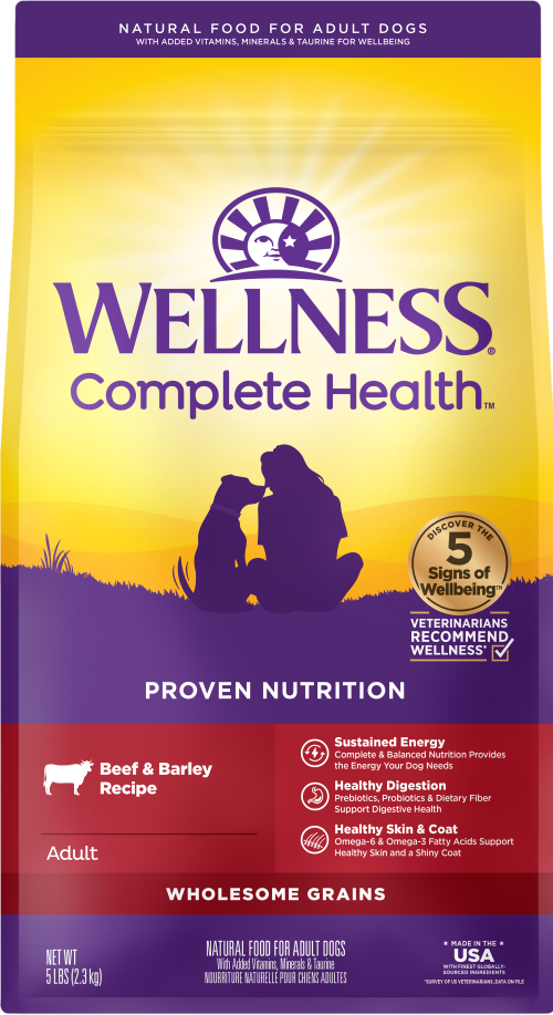 Wellness Complete Health Grained Beef & Barley Recipe Adult Dry Dog Food