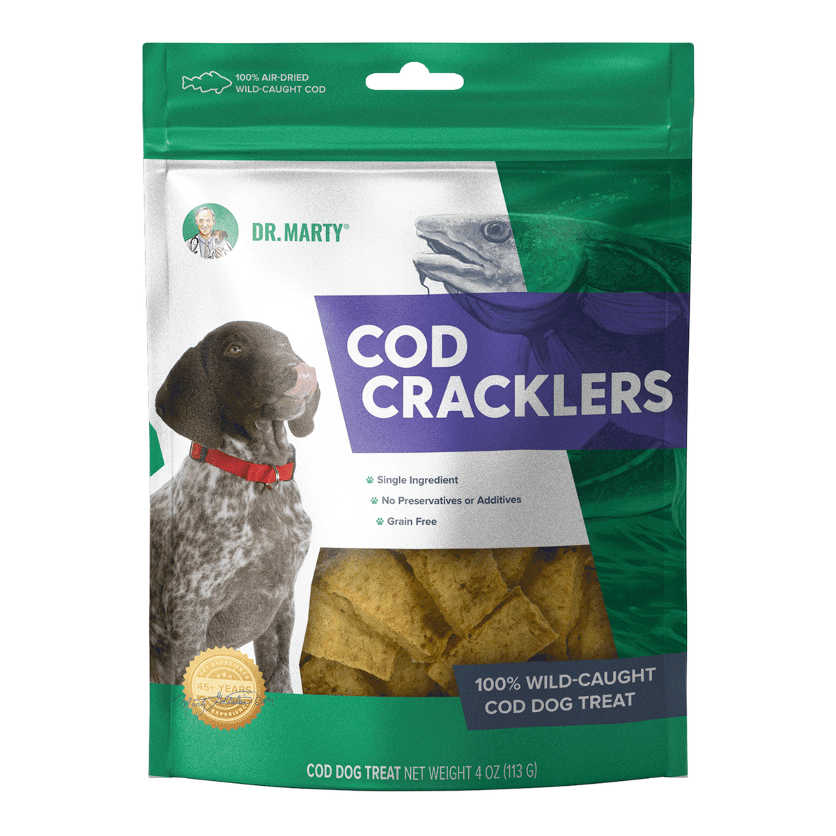 Dr. Marty Cod Cracklers 100% Air-Dried Wild-Caught Cod Treats - Howell ...