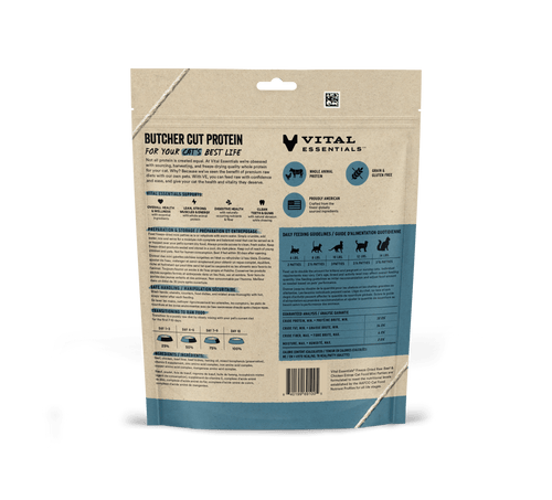 Vital Essentials Freeze-Dried Raw Beef & Chicken Entree Mini Patties Cat Food