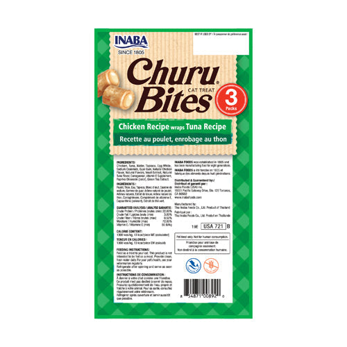 Inaba Churu Bites Tuna Recipe Cat Treat