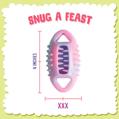 Snugarooz Snug-A-Feast (Football) Dog Toy