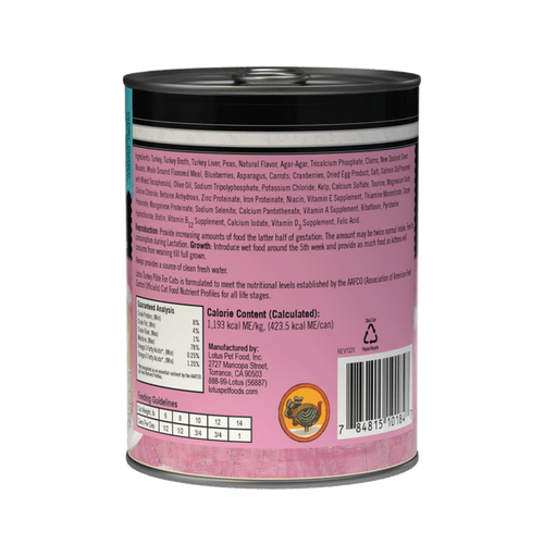 Lotus Turkey Pate Grain Free for Cats