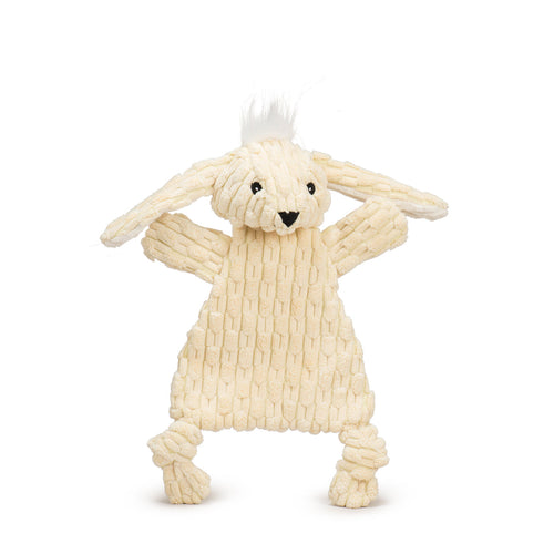HuggleHounds Bobbi Bunny HuggleFlatties™ Durable Plush Dog Toy