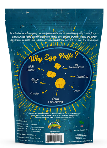 Wild Meadow Farms Egg Puffs Peanut Butter Flavor Dog Treats
