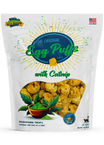 Wild Meadow Egg Puffs for Cats with Catnip