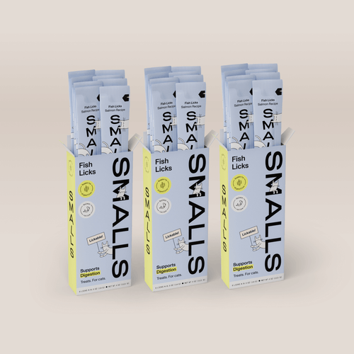 Smalls Fish Licks Digestion Lickable Cat Treats