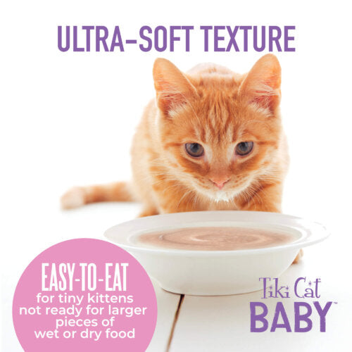 Tiki Cat® Baby Weaning Purée: Chicken & Chicken Liver Recipe in Broth