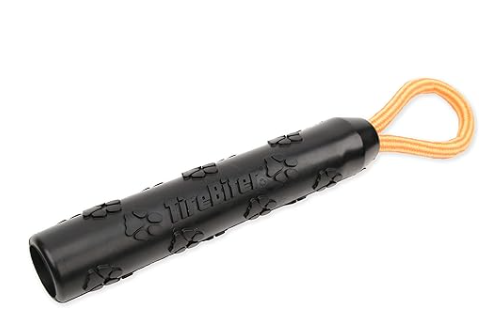 Mammoth TireBiterII Retriever with Loop Rope Handle – Natural Rubber Dog Toys