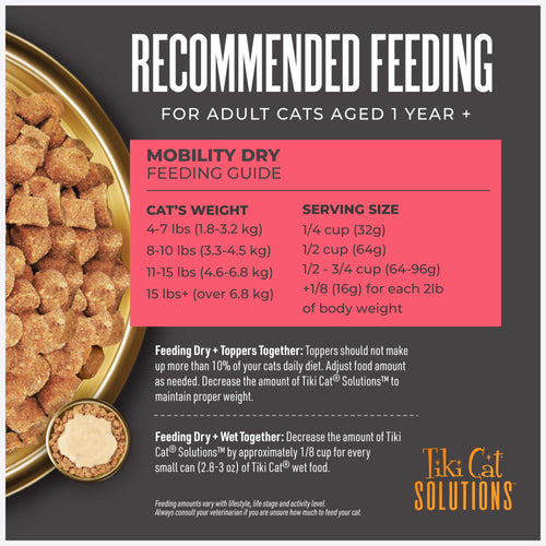 Tiki Cat™ Solutions™ Mobility Baked Kibble Chicken & Turkey Recipe