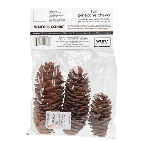 Ware Pet Products Pinecone Chews 3CT