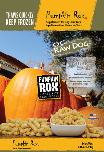 OC Raw Dog Frozen Pumpkin Rox Raw Dog Food (2 lb)
