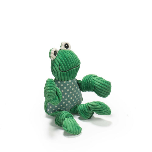 HuggleHounds Frog Knottie™ Dog Toy