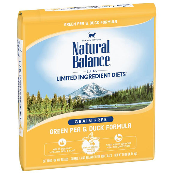 Natural Balance L.I.D. Limited Ingredient Diets Green Pea & Duck Dry Cat Food