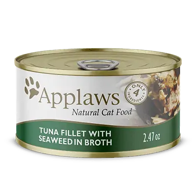 Applaws Natural Wet Cat Food Tuna Fillet with Seaweed in Broth