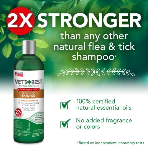 Vet s Best Advanced Strength Flea Tick shampoo Howell MI Pet X Supplies Tack