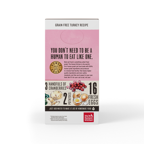 The Honest Kitchen Grain Free Turkey Recipe Dehydrated Cat Food