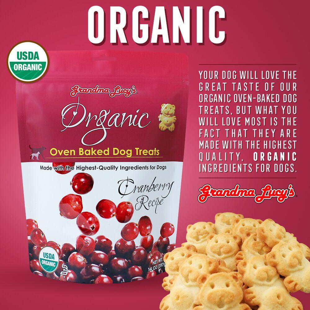 Grandma Lucy's Organic Oven Baked Cranberry Flavor Dog Treats Howell