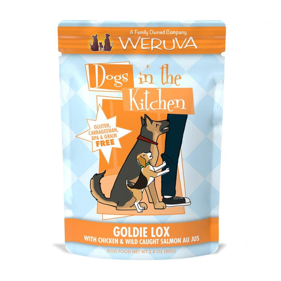 Weruva Dogs in the Kitchen Goldie Lox Grain Free Chicken and Salmon Dog Food Pouches