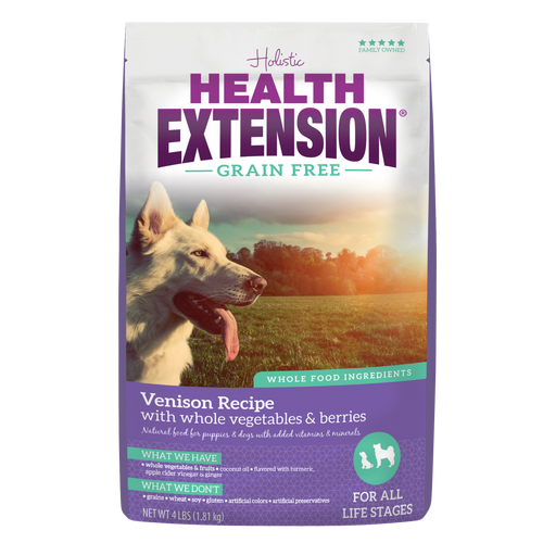 Health Extension Grain Free Venison Recipe Dry Dog Food