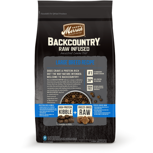 Merrick Backcountry Raw Infused Grain Free Large Breed Recipe Dry Dog Food