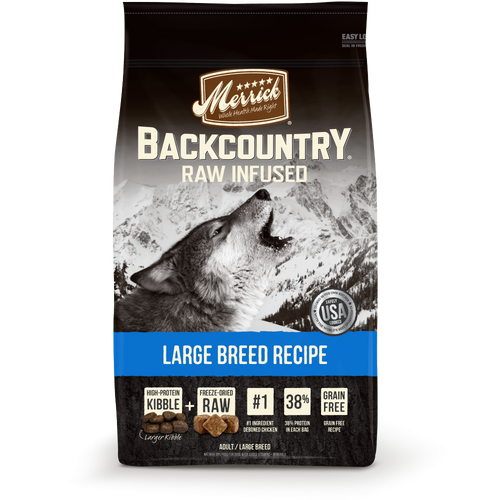 Merrick Backcountry Raw Infused Grain Free Large Breed Recipe Dry Dog Food