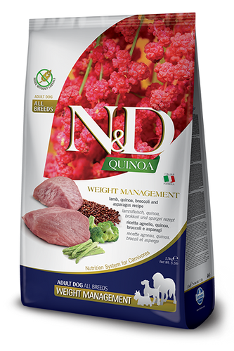 Farmina Natural & Delicious Quinoa & Lamb Weight Management Dog Food