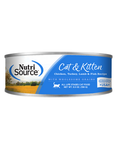 NutriSource® Chicken, Turkey, Lamb & Fish Formula Healthy Wet Cat & Kitten Food