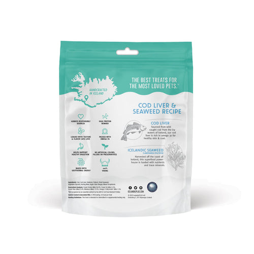 Icelandic+™ Soft Chew Nibblets Cod Liver & Seaweed Recipe Cat Treat (2.25 oz)