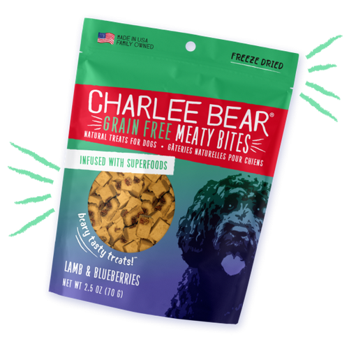 Charlee Bear Grain Free Meaty Bites Lamb & Blueberries