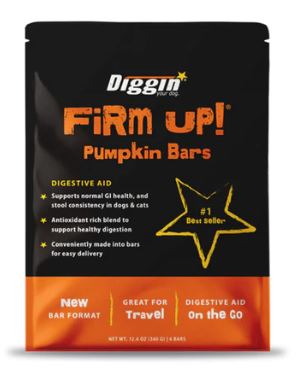Diggin Your Dog Firm Up! Pumpkin Bars (2.1 oz Single)
